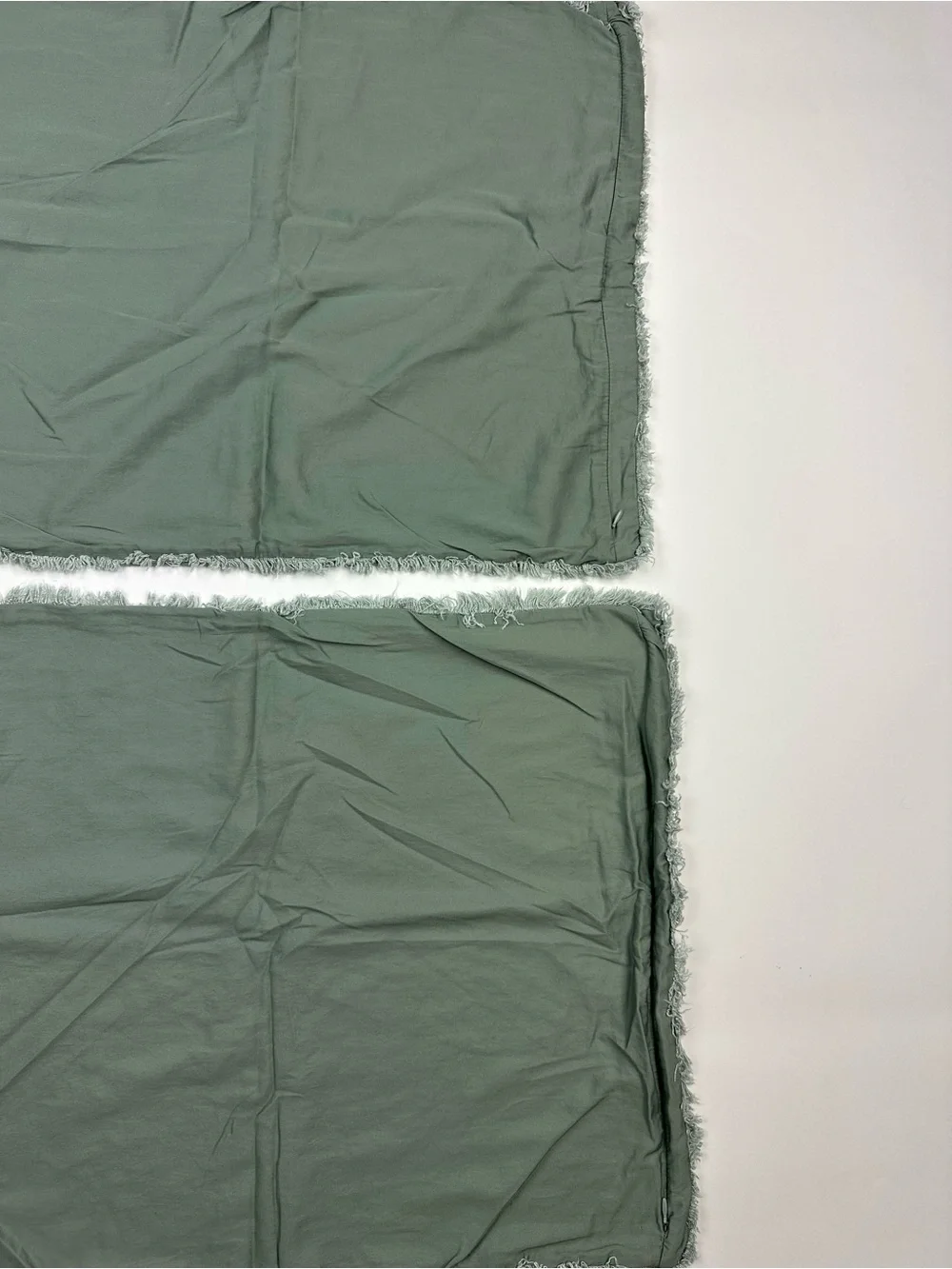 Casaluna Rayon Linen Full / Queen Pillow Cases Sage Green Two